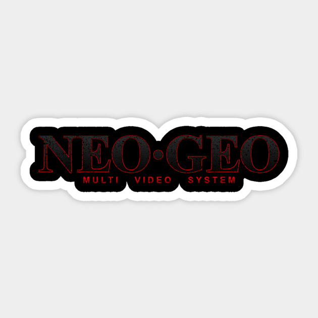 Neo Geo MVS Distressed Sticker by Super Retro City